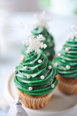 Cupcakes arbol Navidad Ideas